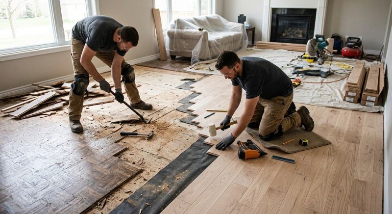 Hardwood Floor Renovation in North Las Vegas, NV