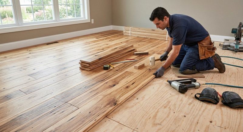 Hickory Floor Installation in North Las Vegas, NV