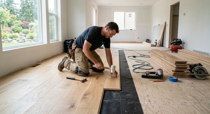 Hickory Floor Installation in North Las Vegas, NV