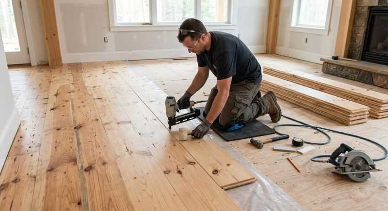 Pine Floor Installation in North Las Vegas, NV
