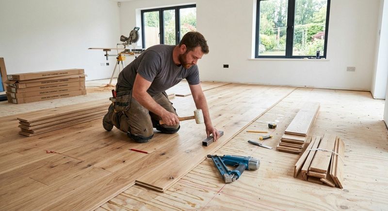 White Oak Floor Installation in North Las Vegas, NV